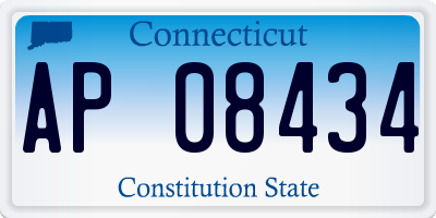CT license plate AP08434
