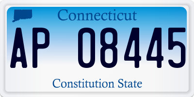 CT license plate AP08445