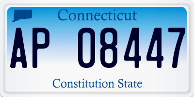 CT license plate AP08447