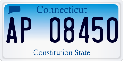 CT license plate AP08450