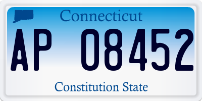 CT license plate AP08452