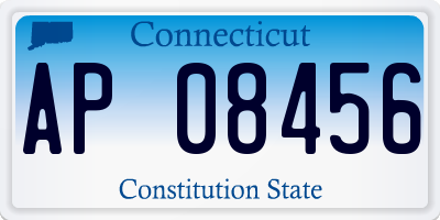 CT license plate AP08456