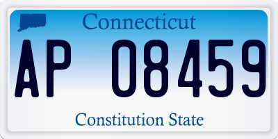 CT license plate AP08459