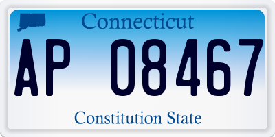 CT license plate AP08467
