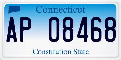 CT license plate AP08468