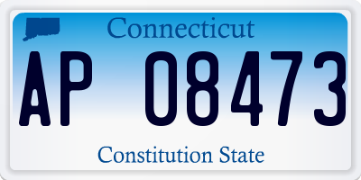 CT license plate AP08473