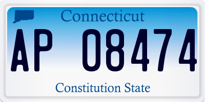 CT license plate AP08474