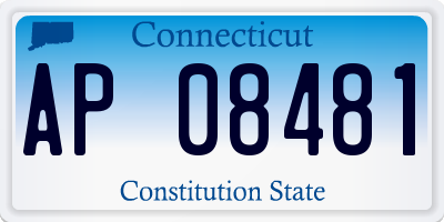 CT license plate AP08481