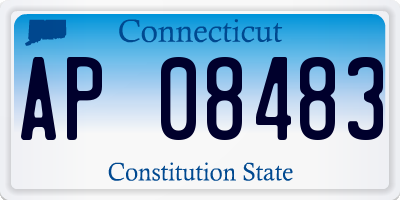 CT license plate AP08483