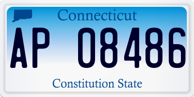 CT license plate AP08486