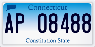 CT license plate AP08488