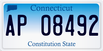 CT license plate AP08492
