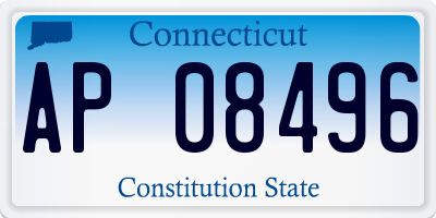 CT license plate AP08496