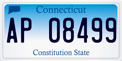 CT license plate AP08499