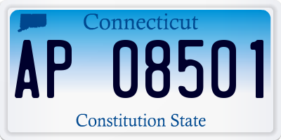 CT license plate AP08501