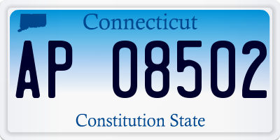 CT license plate AP08502