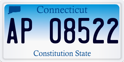 CT license plate AP08522