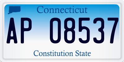 CT license plate AP08537