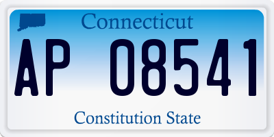 CT license plate AP08541