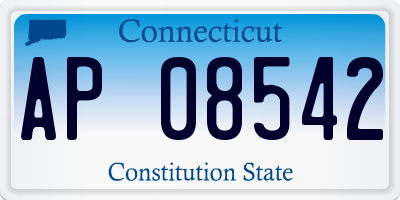 CT license plate AP08542
