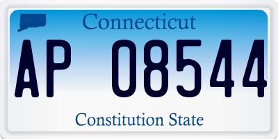 CT license plate AP08544