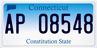CT license plate AP08548