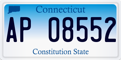 CT license plate AP08552