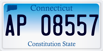 CT license plate AP08557