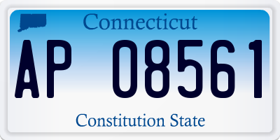 CT license plate AP08561
