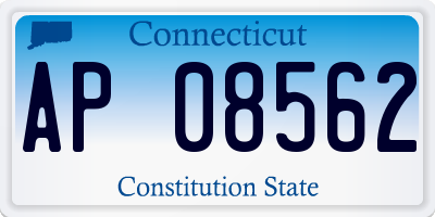 CT license plate AP08562