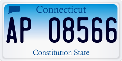CT license plate AP08566