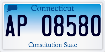 CT license plate AP08580