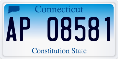 CT license plate AP08581