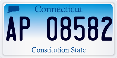 CT license plate AP08582