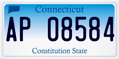 CT license plate AP08584
