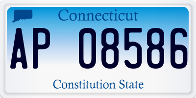 CT license plate AP08586
