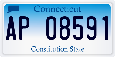 CT license plate AP08591