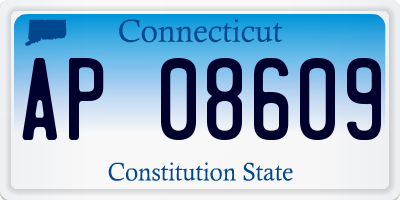 CT license plate AP08609