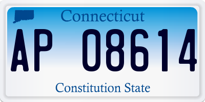 CT license plate AP08614