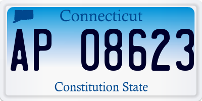 CT license plate AP08623