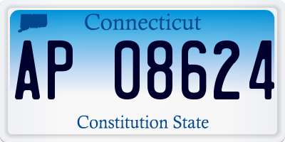 CT license plate AP08624