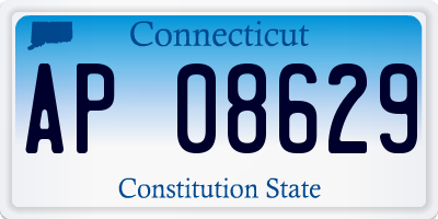 CT license plate AP08629