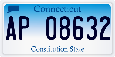 CT license plate AP08632