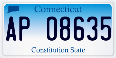 CT license plate AP08635
