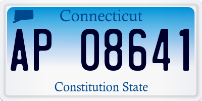 CT license plate AP08641