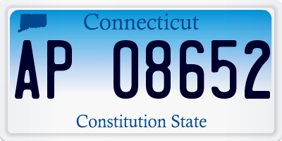 CT license plate AP08652