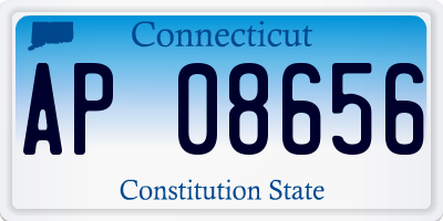 CT license plate AP08656