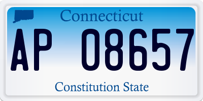 CT license plate AP08657