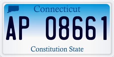CT license plate AP08661