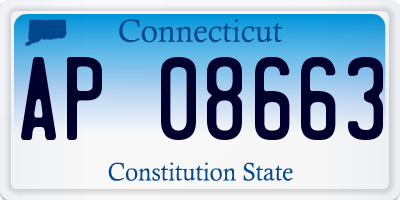 CT license plate AP08663